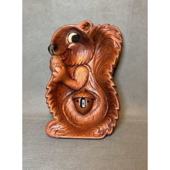 Vntg Squirrel Nut Tray Multi Products Inc Mid Century Nutcracker Anthropomorphic - Picture 1 of 12